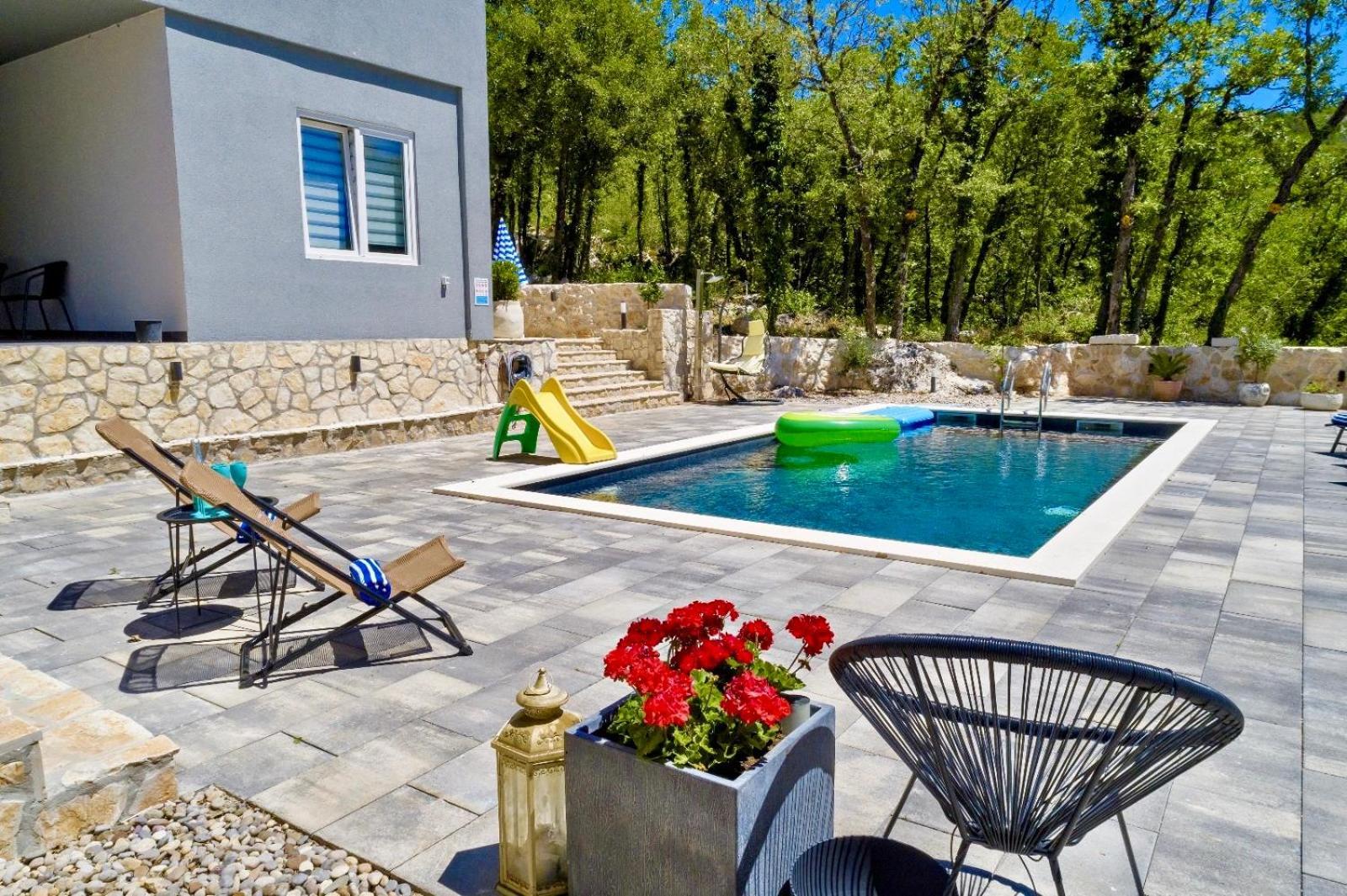 Luxury Villa Andrea Vrzika In Forest Near The Sea Zagvozd Exterior foto