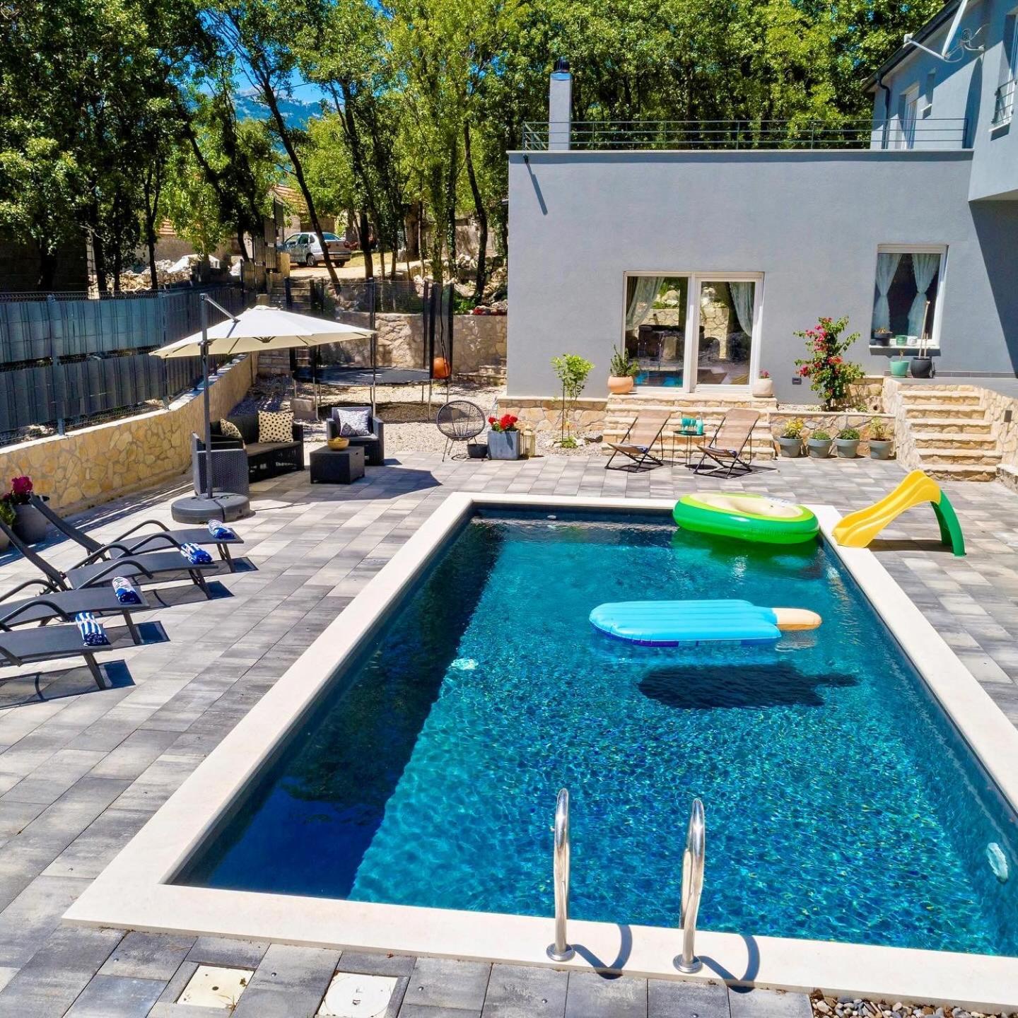 Luxury Villa Andrea Vrzika In Forest Near The Sea Zagvozd Exterior foto