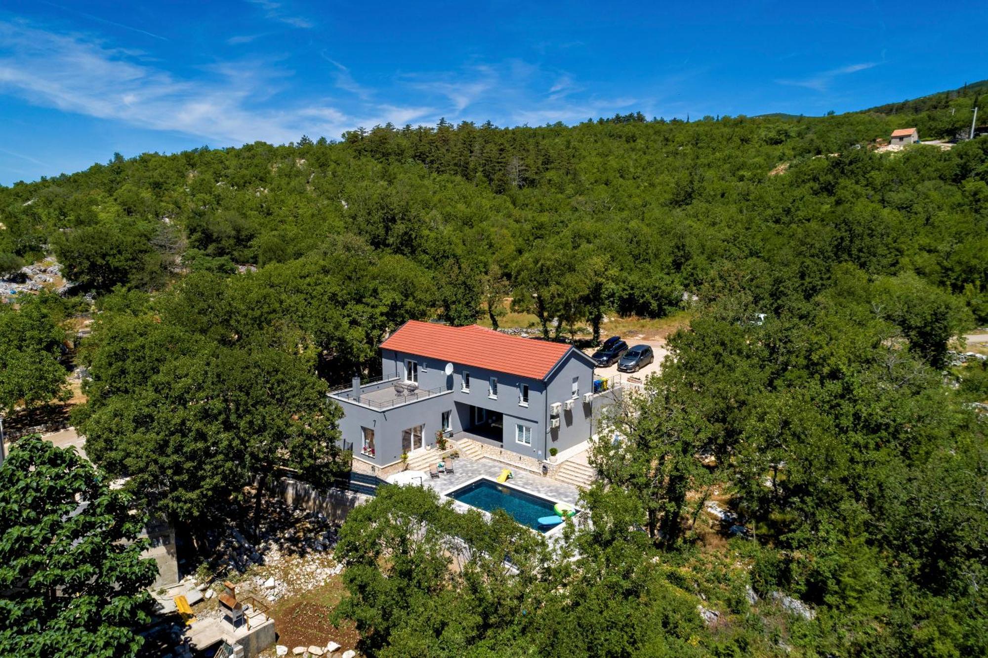 Luxury Villa Andrea Vrzika In Forest Near The Sea Zagvozd Exterior foto