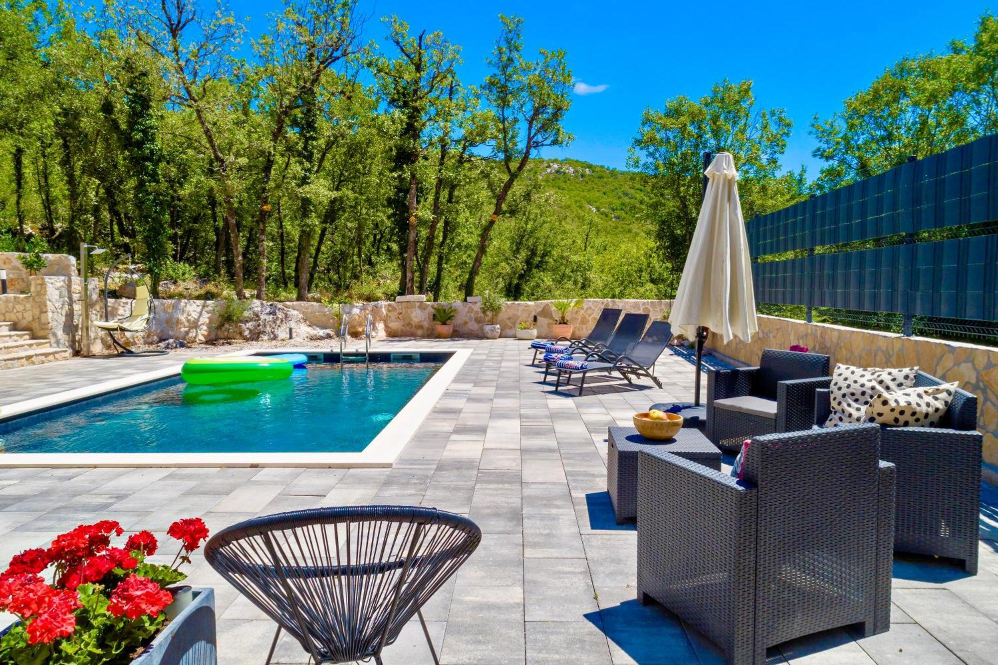 Luxury Villa Andrea Vrzika In Forest Near The Sea Zagvozd Exterior foto