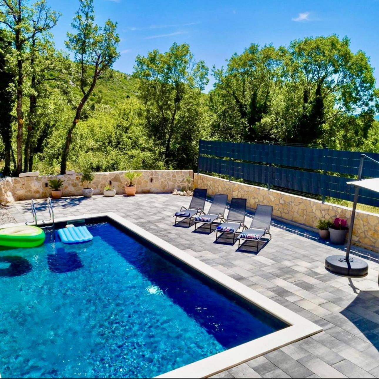 Luxury Villa Andrea Vrzika In Forest Near The Sea Zagvozd Exterior foto